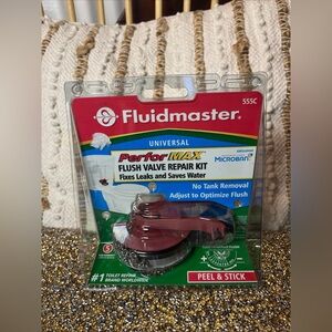 Fluidmaster 555C Universal PerforMax Flush Valve Toilet Repair Kit Fixes Leaks